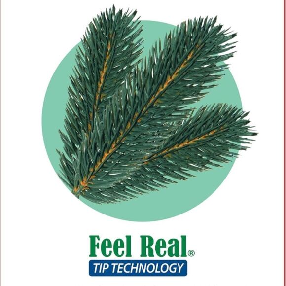 National Tree Company Pre-Lit Artificial Christmas Wreath, Green, Noelle, - Picture 2 of 2